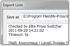 proxy switcher export